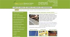 Desktop Screenshot of pigeoncontrolresourcecentre.org